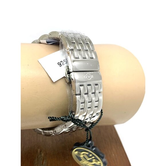 GV2 by Gevril Women's Watch 9258B Swiss Quartz Mother of Pearl Dial Silver Steel - Picture 9 of 13